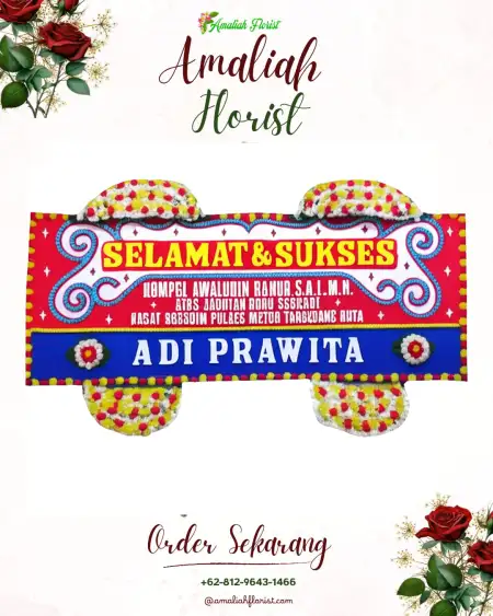 Papan Bunga Ucapan Selamat Way Isem